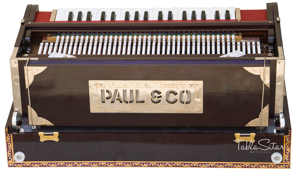 Paul & Co. Harmonium, 3 Reeds, 9 Scale Changer, Dark Mahogany - FAB