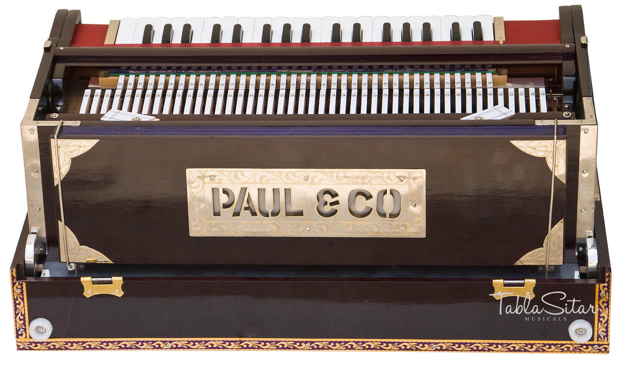 Paul & Co. Harmonium, 3 Reeds, 9 Scale Changer, Dark Mahogany - FAB