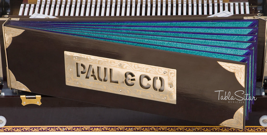 Paul & Co. Harmonium, 3 Reeds, 9 Scale Changer, Dark Mahogany - FAB