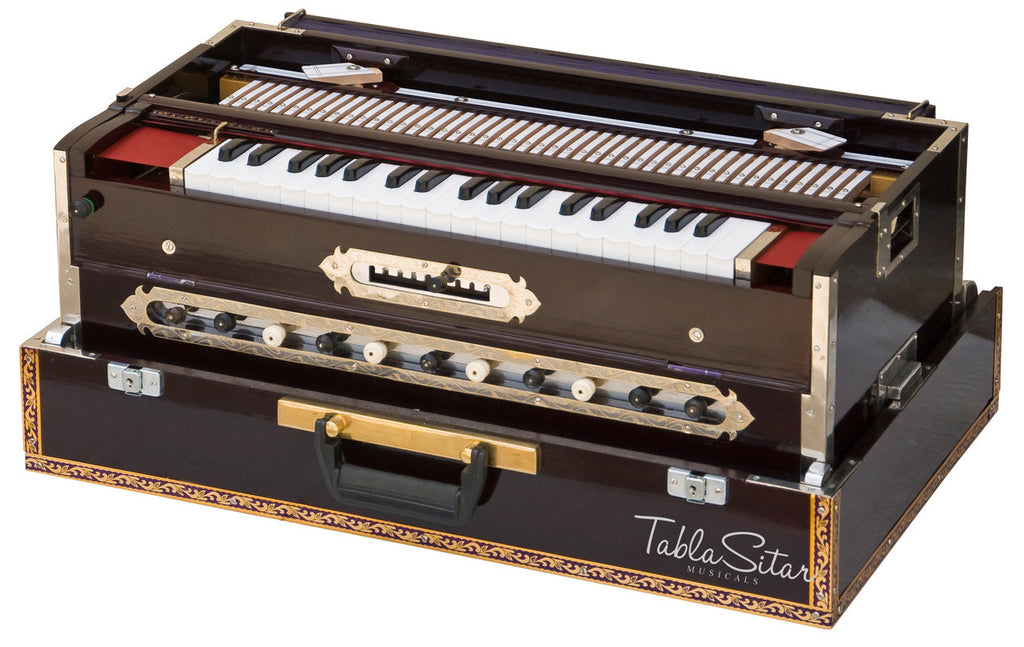 Paul & Co. Harmonium, 3 Reeds, 9 Scale Changer, Dark Mahogany - FAB