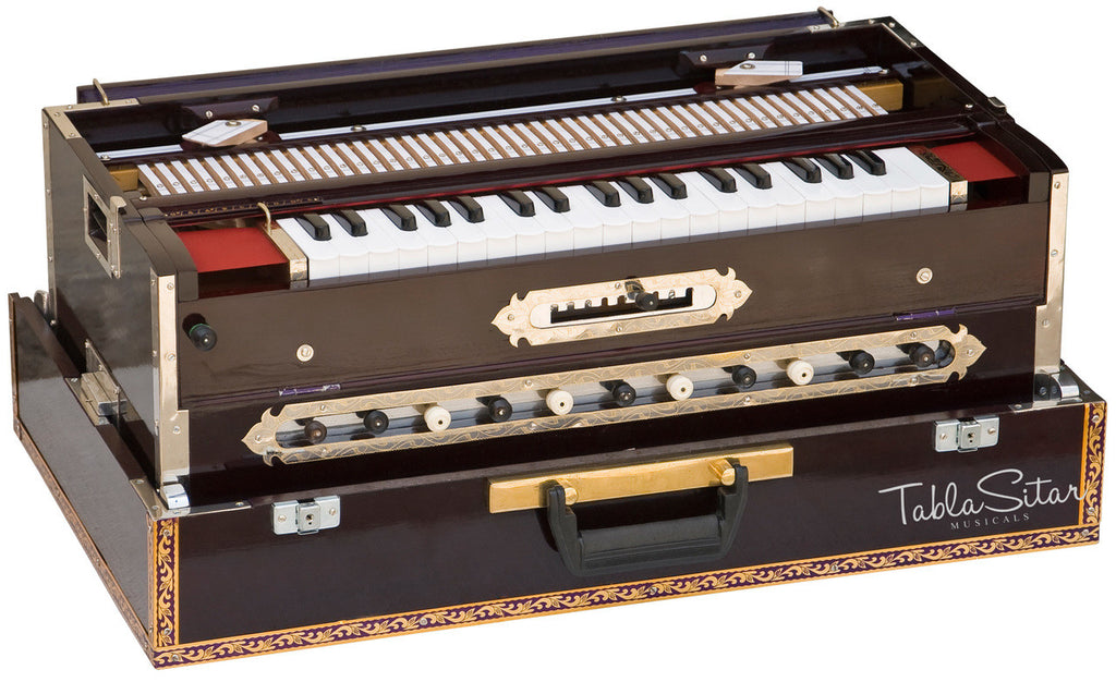 Paul & Co. Harmonium, 3 Reeds, 9 Scale Changer, Dark Mahogany - FAB
