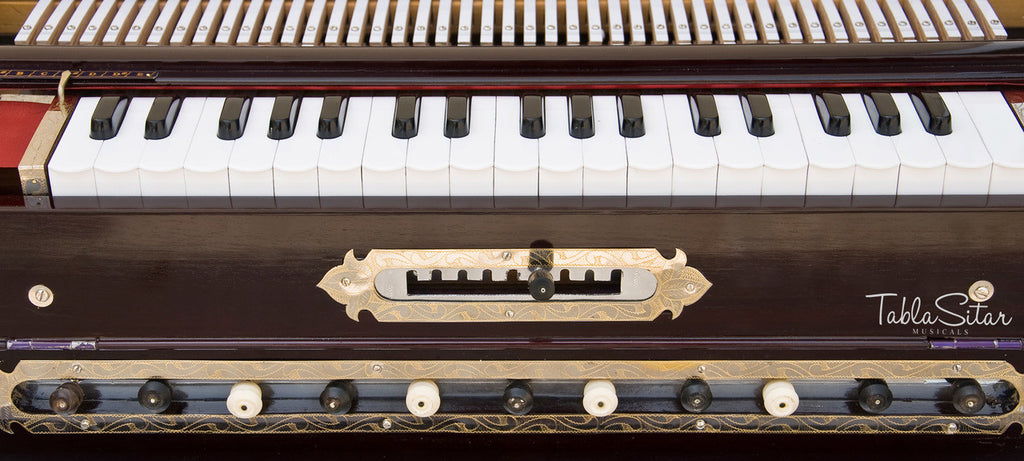 Paul & Co. Harmonium, 3 Reeds, 9 Scale Changer, Dark Mahogany - FAB
