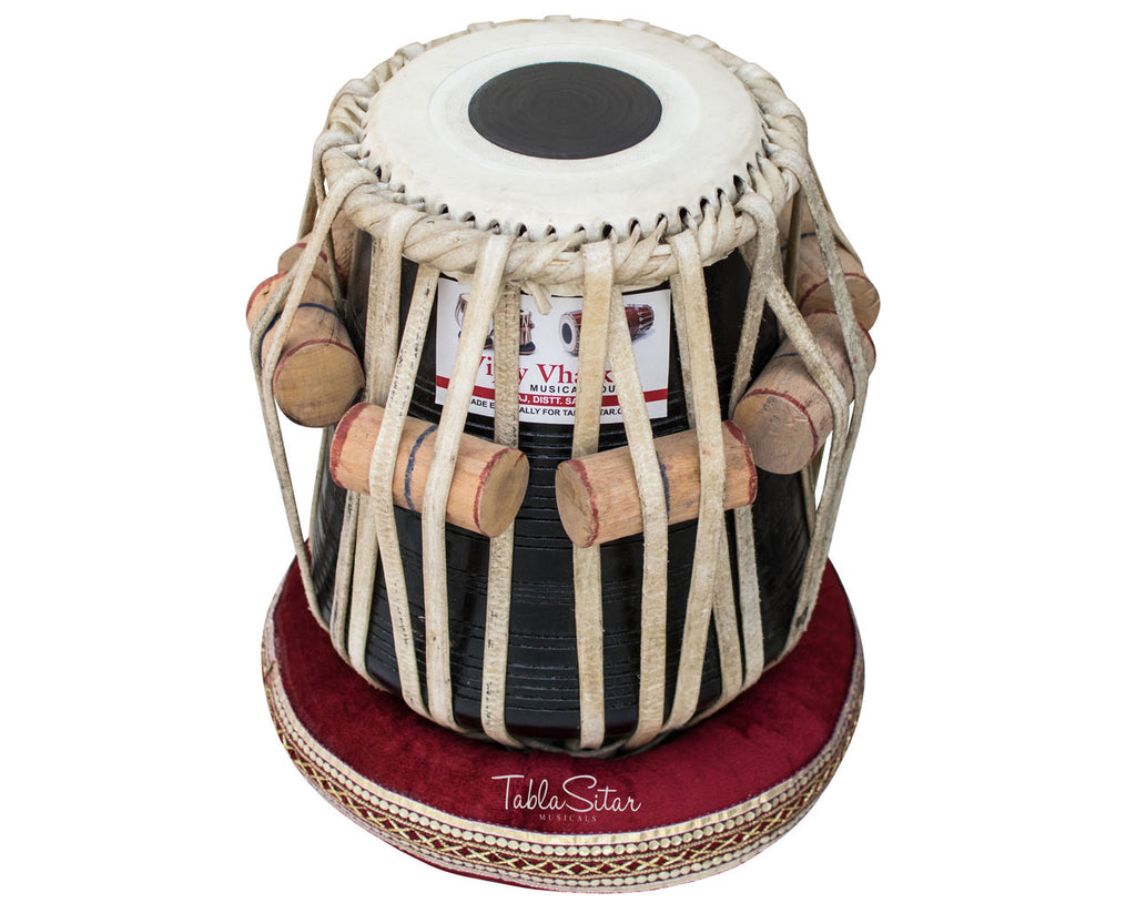 V VHATKAR Tabla Set, 2.5KG Copper Bayan, Shisham Dayan, Hammer BAH