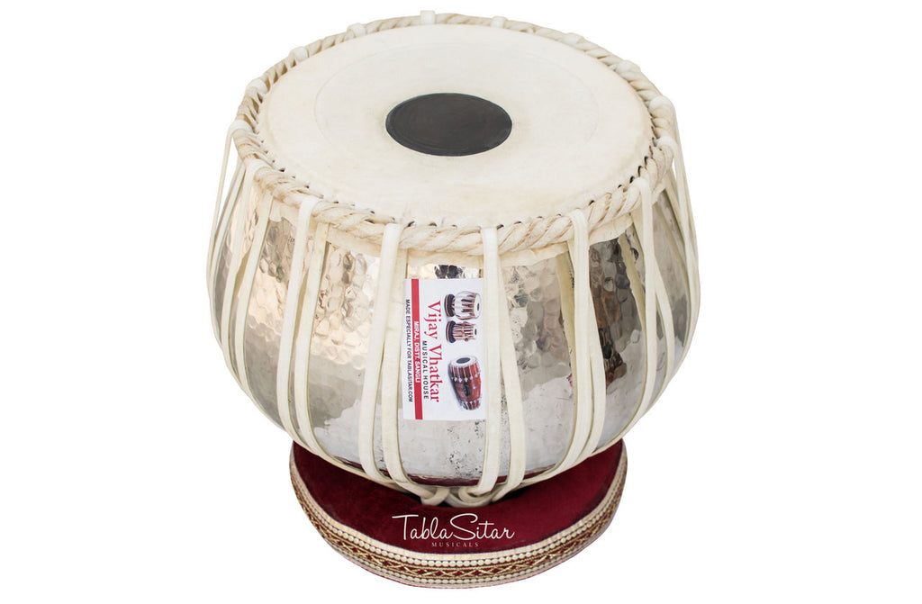 V VHATKAR Tabla, 4KG Chromed Copper Bayan, Shisham Dayan, Hammer BBD