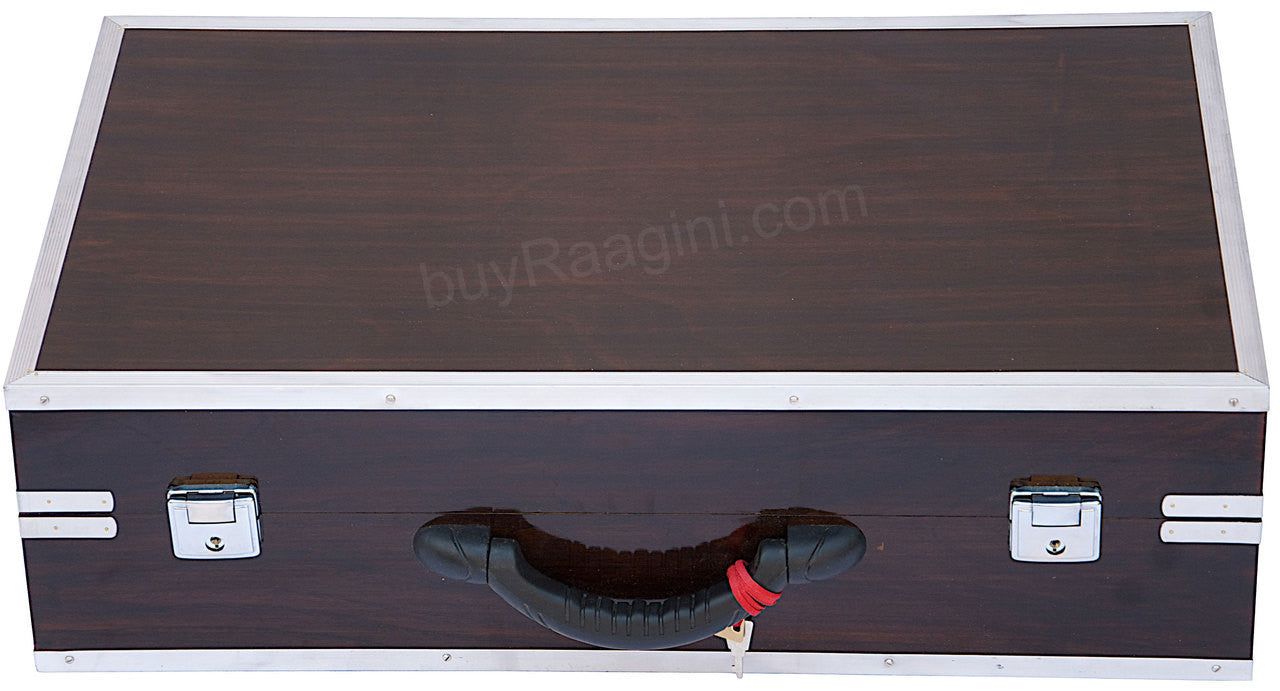 MONOJ K SARDAR Teak Harmonium  A440, 2 Reeds, Folding, 42 Keys BDC