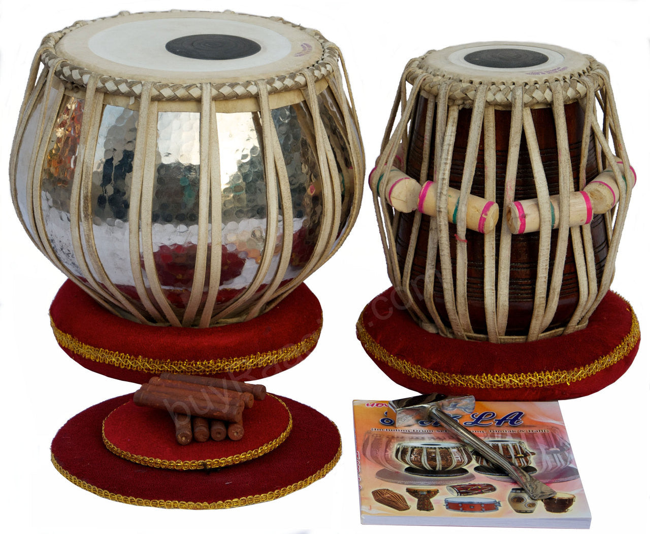 AKBAR MIAN & BROS Standard Tabla, 4Kg Copper Bayan, Sheesham Dayan BFA