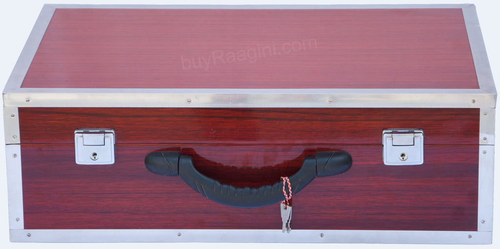 MONOJ K SARDAR Scale Changer Teak Harmonium, A440, 2 Reed, Concert BFD