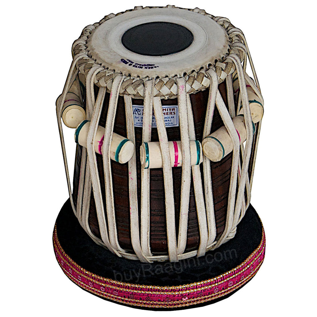AKBAR MIAN & BROS Standard Tabla, 3Kg Brass Bayan, Sheesham Dayan BFJ