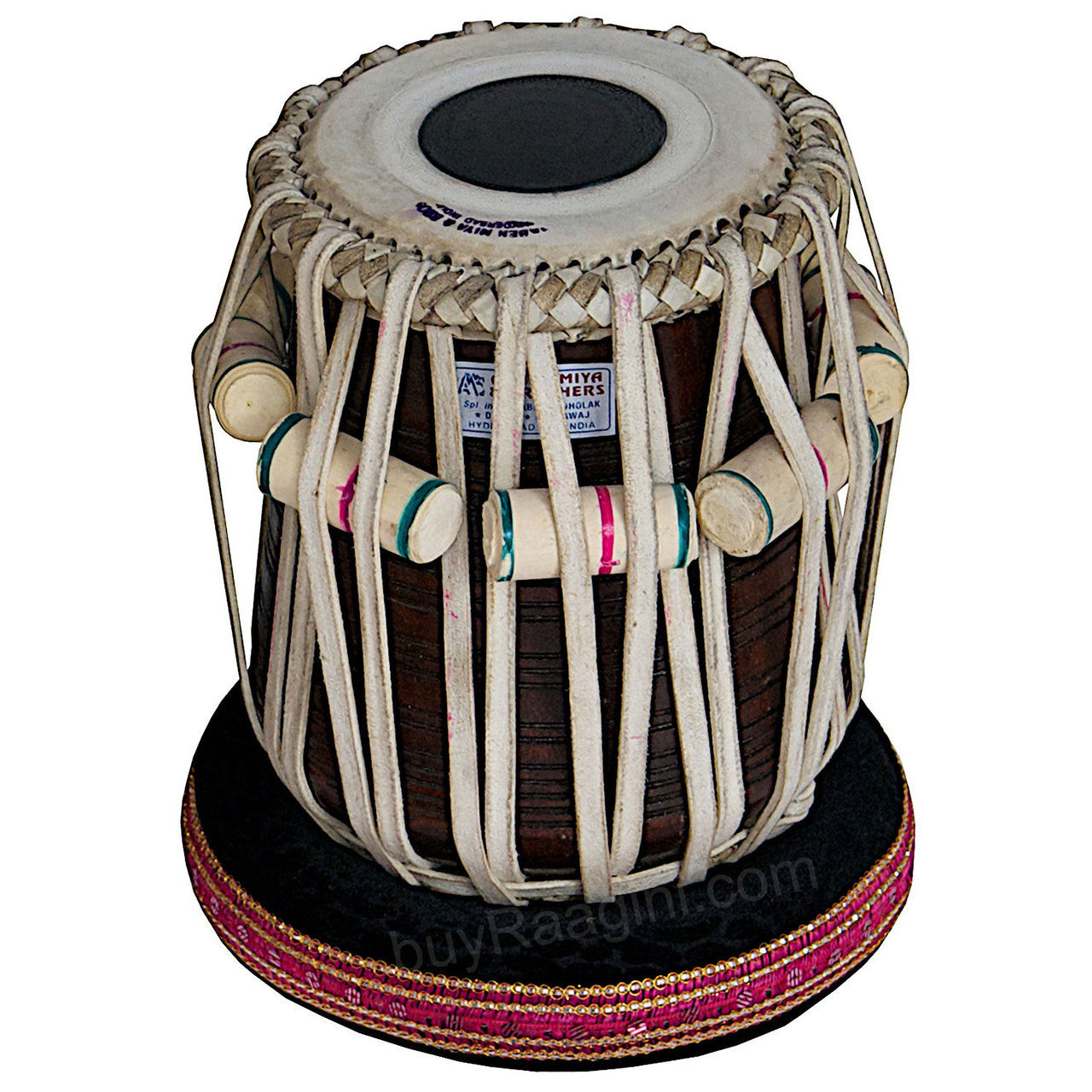 AKBAR MIAN & BROS Standard Tabla, 3Kg Brass Bayan, Sheesham Dayan BFJ