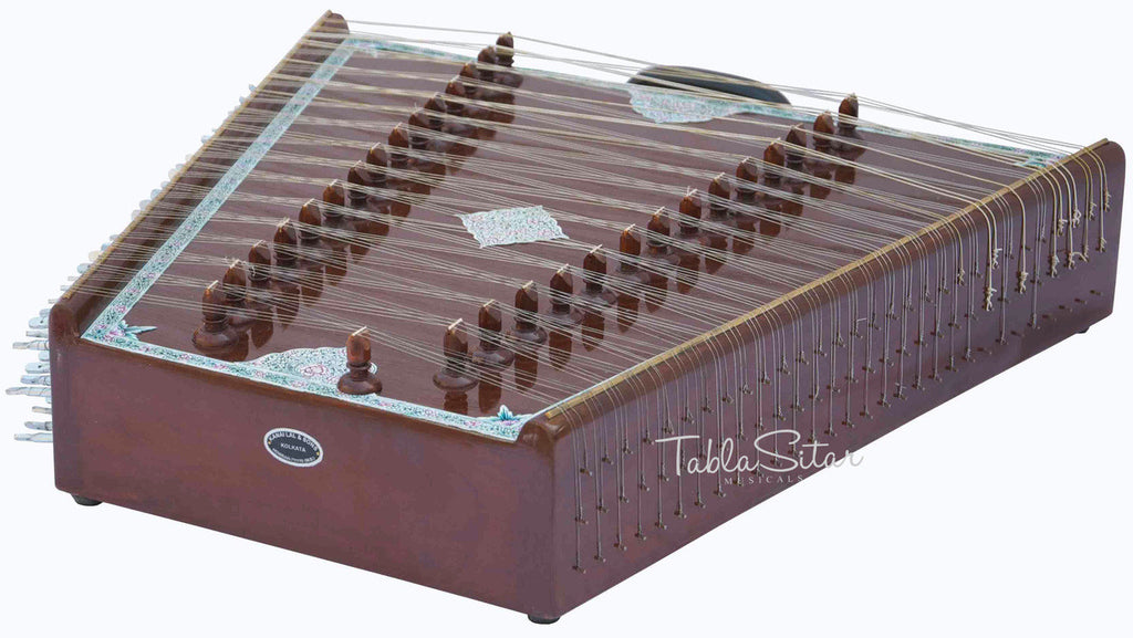 KANAI LAL & SONS Santoor, Shiv Kumar Sharma Style, Fiber Case, Brown, 31 Notes BHF