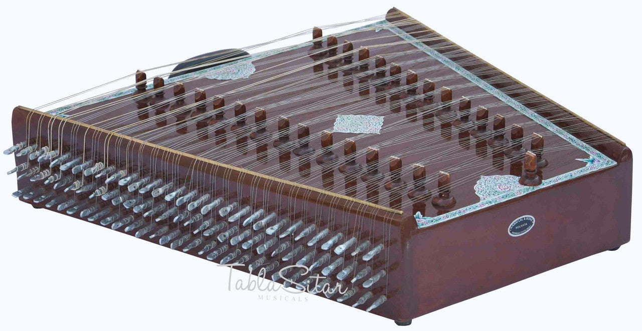 KANAI LAL & SONS Santoor, Shiv Kumar Sharma Style, Fiber Case, Brown, 31 Notes BHF