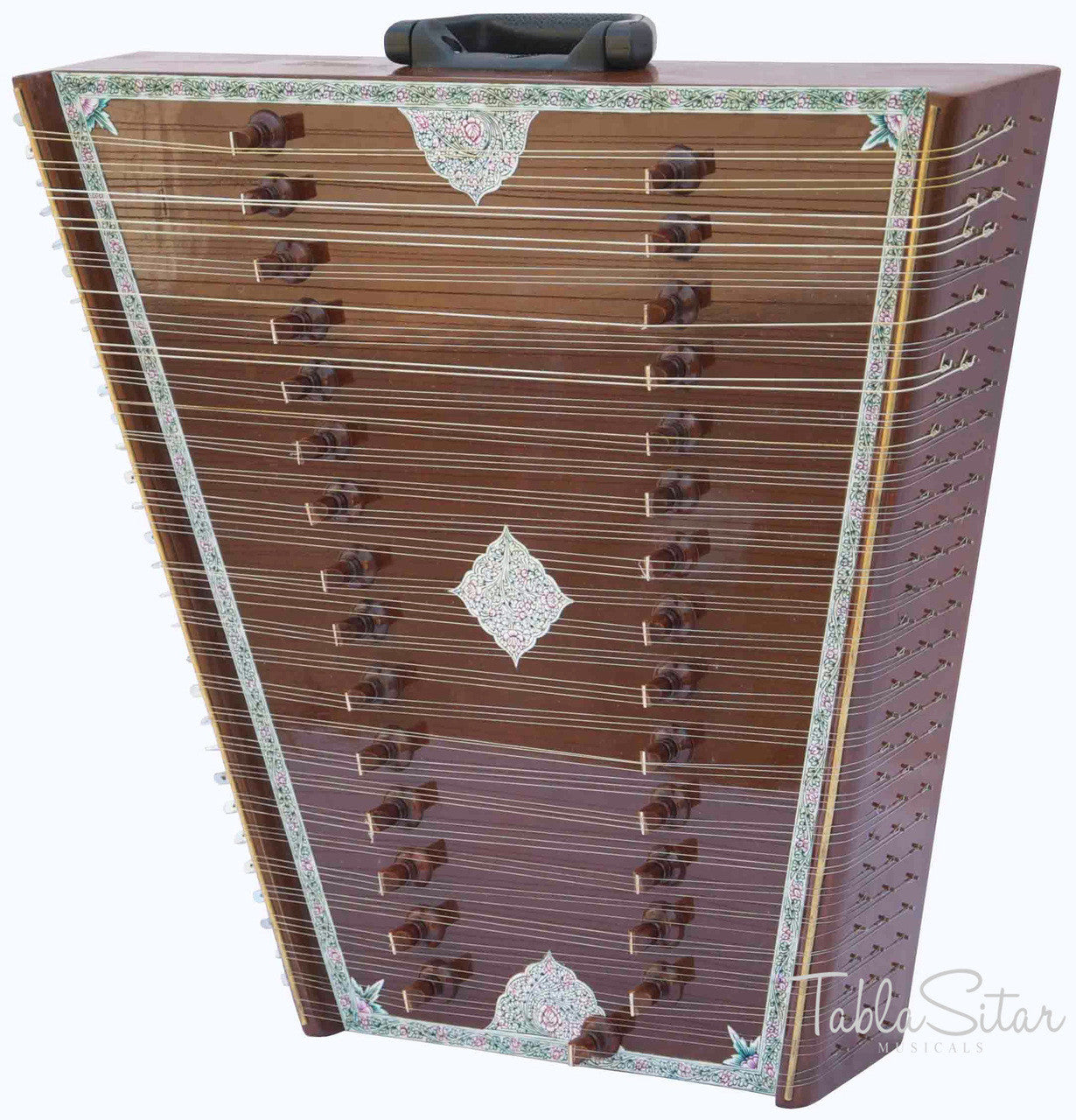 KANAI LAL & SONS Santoor, Shiv Kumar Sharma Style, Fiber Case, Brown, 31 Notes BHF