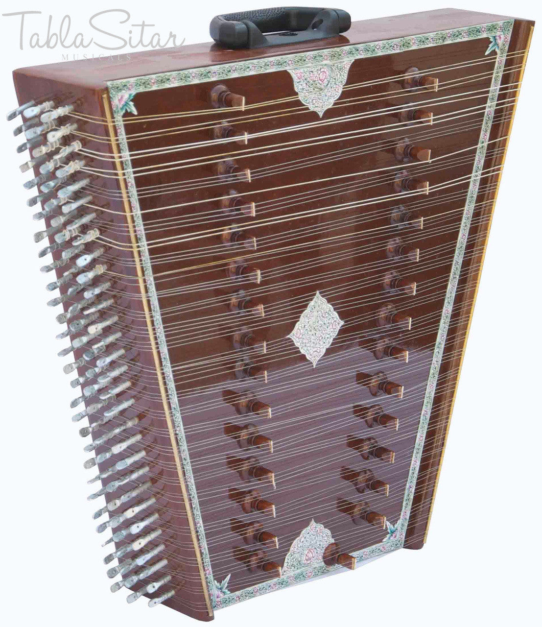 KANAI LAL & SONS Santoor, Shiv Kumar Sharma Style, Fiber Case, Brown, 31 Notes BHF