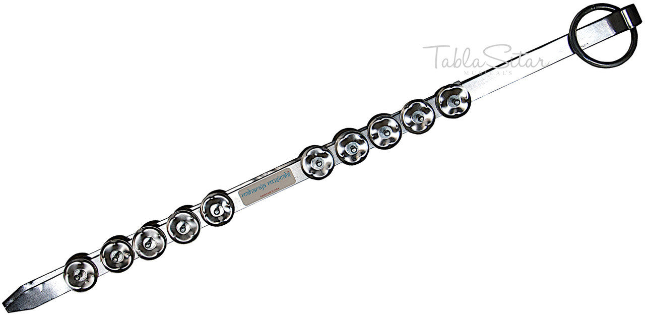 MAHARAJA Steel Chimta/Chimpta - Musical Fire Tongs, 20 Jingles BJA