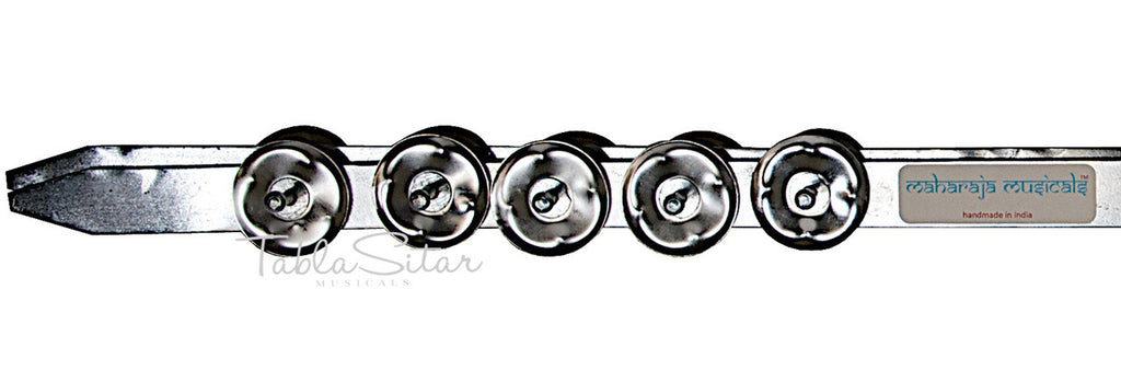 MAHARAJA Steel Chimta/Chimpta - Musical Fire Tongs, 20 Jingles BJA