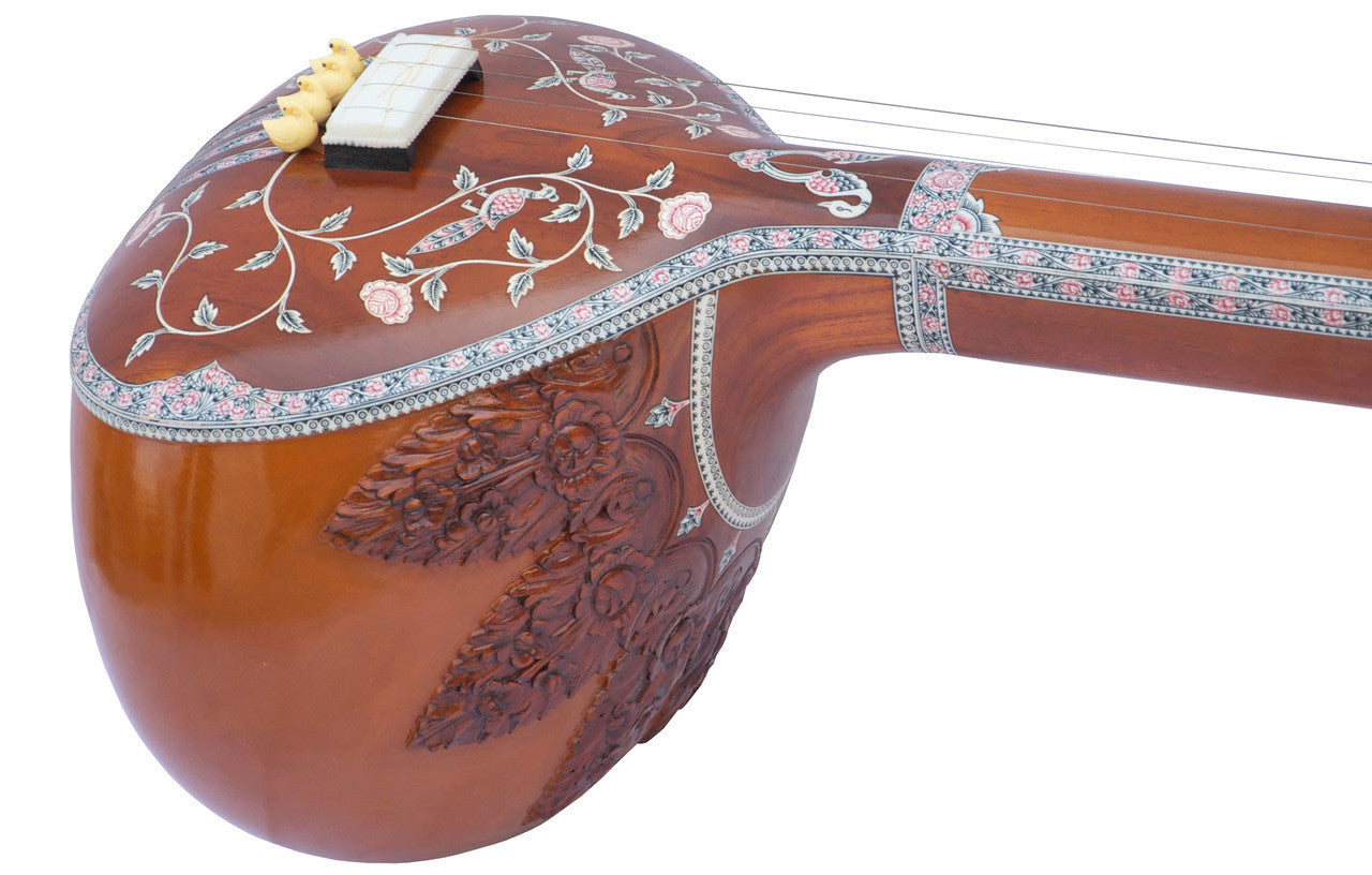 Kanai Lal & Sons Tanpura, Female, 4 Strings, Fiber Case (Tambura) CAD