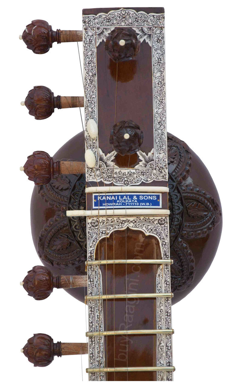 Kanai Lal Sitar, Ravi Shankar, Manipuri, Double Tumba, Fiber Case CAE