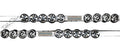 MAHARAJA Steel Chimta/Chimpta Pair, Musical Fire Tongs, 10 Jingles CAJ
