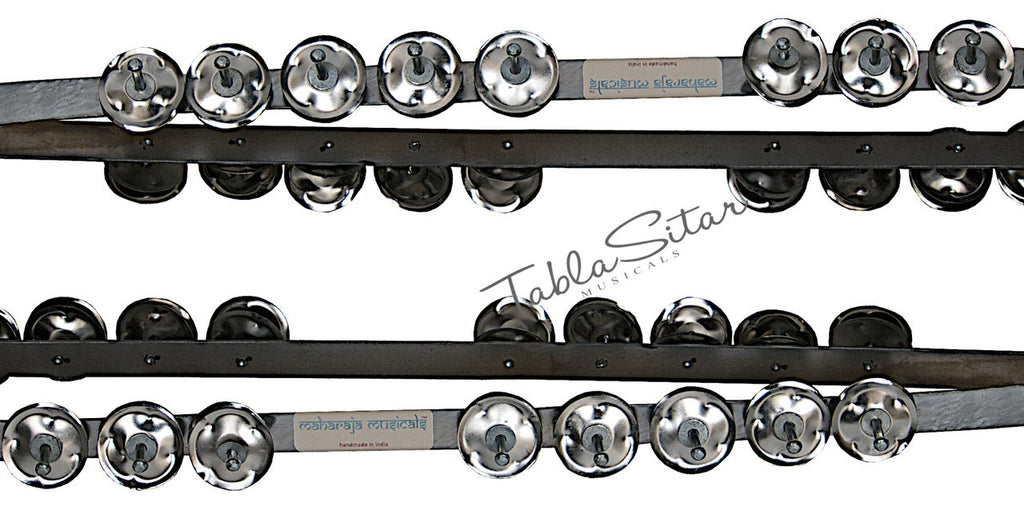 MAHARAJA Steel Chimta/Chimpta Pair, Musical Fire Tongs, 10 Jingles CAJ