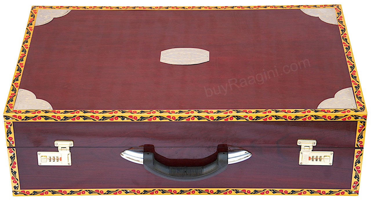 MONOJ K SARDAR Concert Harmonium, A440, 4 Reeds, Teak Wood Folding CDG