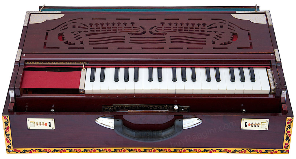 MONOJ K SARDAR Concert Harmonium, A440, 4 Reeds, Teak Wood Folding CDG