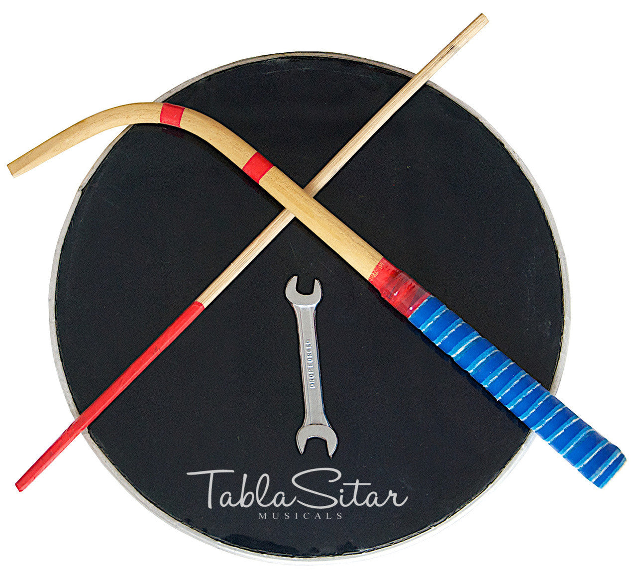 MAHARAJA Mango Wood Punjabi Bhangra Dhol, Black Color - CE