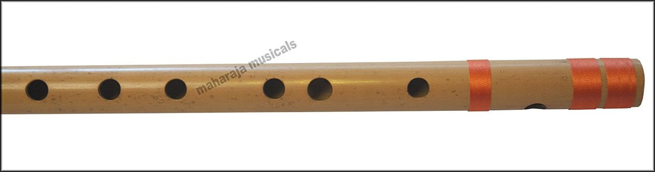 MAHARAJA Bansuri, Scale G Natural Bass 25.5 Inch Indian Bamboo Flute CGC