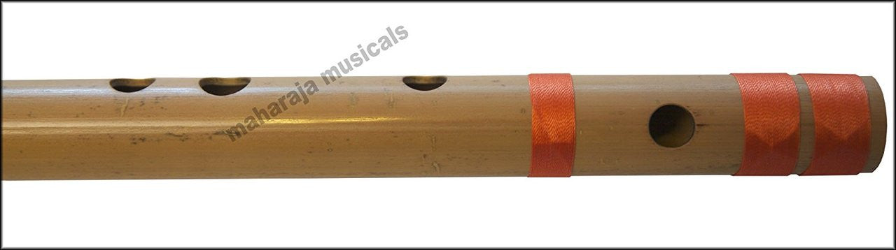 MAHARAJA Bansuri, Scale G Natural Bass 25.5 Inch Indian Bamboo Flute CGC