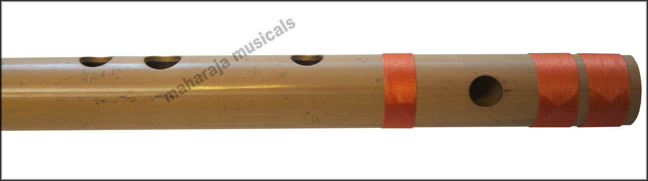 MAHARAJA Bansuri, Scale G# Sharp Bass 24 Inch, Indian Bamboo Flute CGE