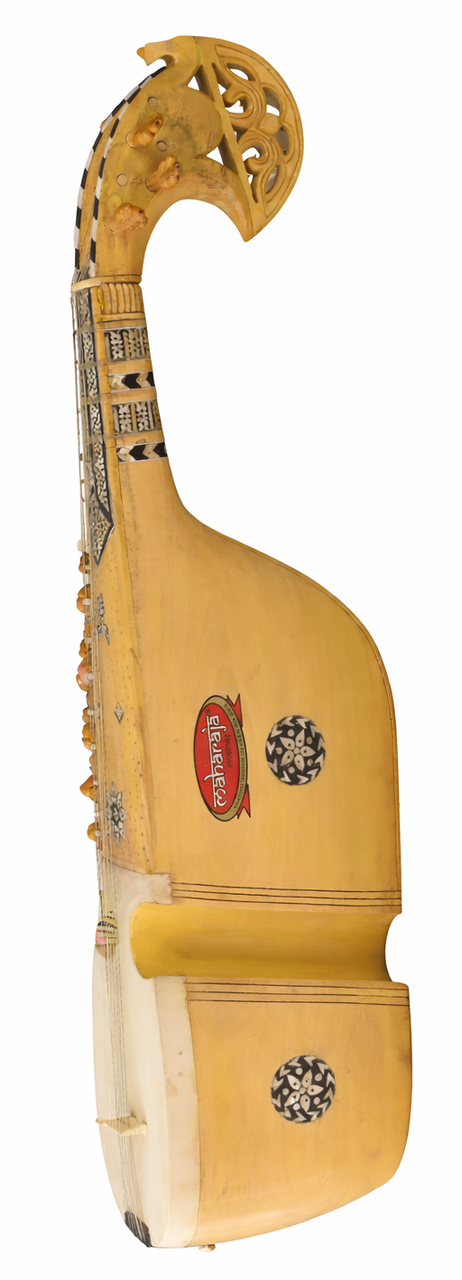 MAHARAJA MUSICALS Afghani Traditional Jackfruit Wood Designer Rabab/Rebab - NAR1