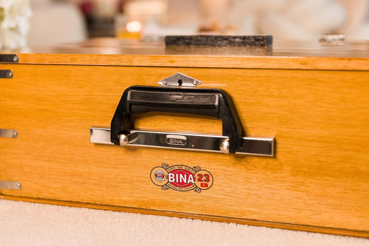 BINA No. 23B Deluxe Harmonium, 2.5 Octaves, Folding, Small DAA