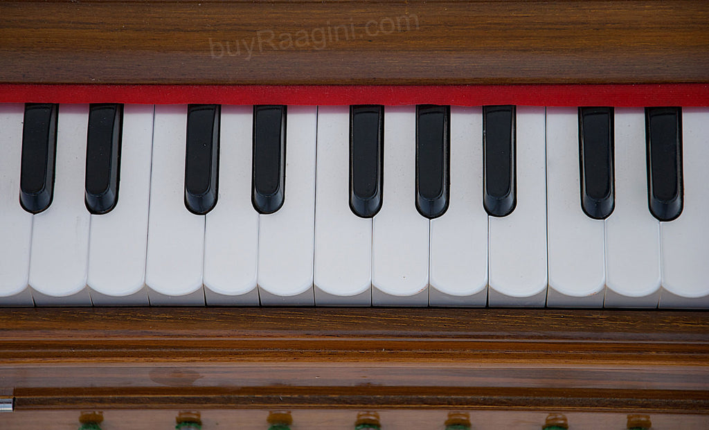 MONOJ K SARDAR MKS Teak Wood Harmonium, A440, 2 Reeds, 42 Keys DAB