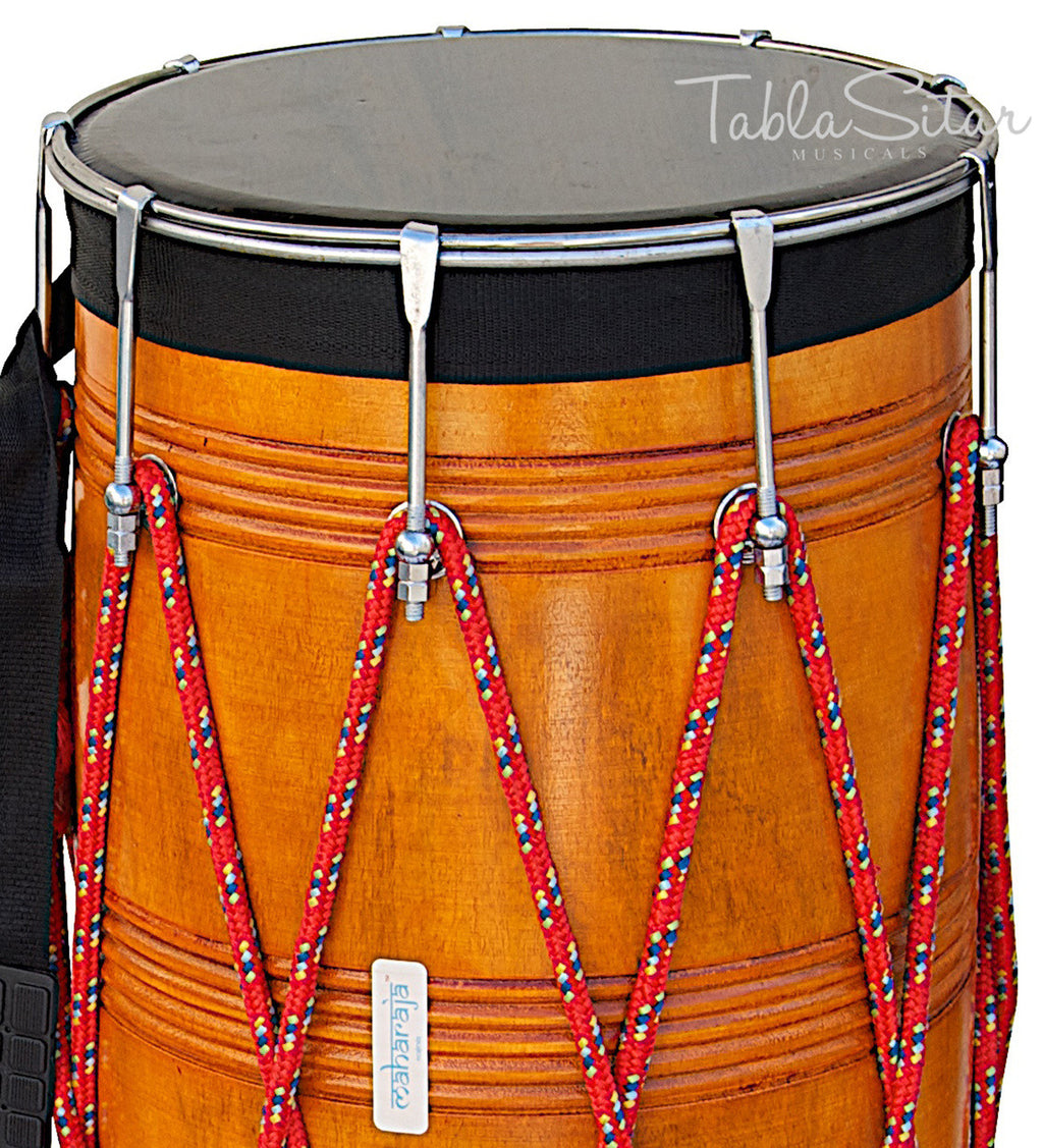 MAHARAJA Punjabi Dhol, Natural Color, Straight, Mango Wood - DBH