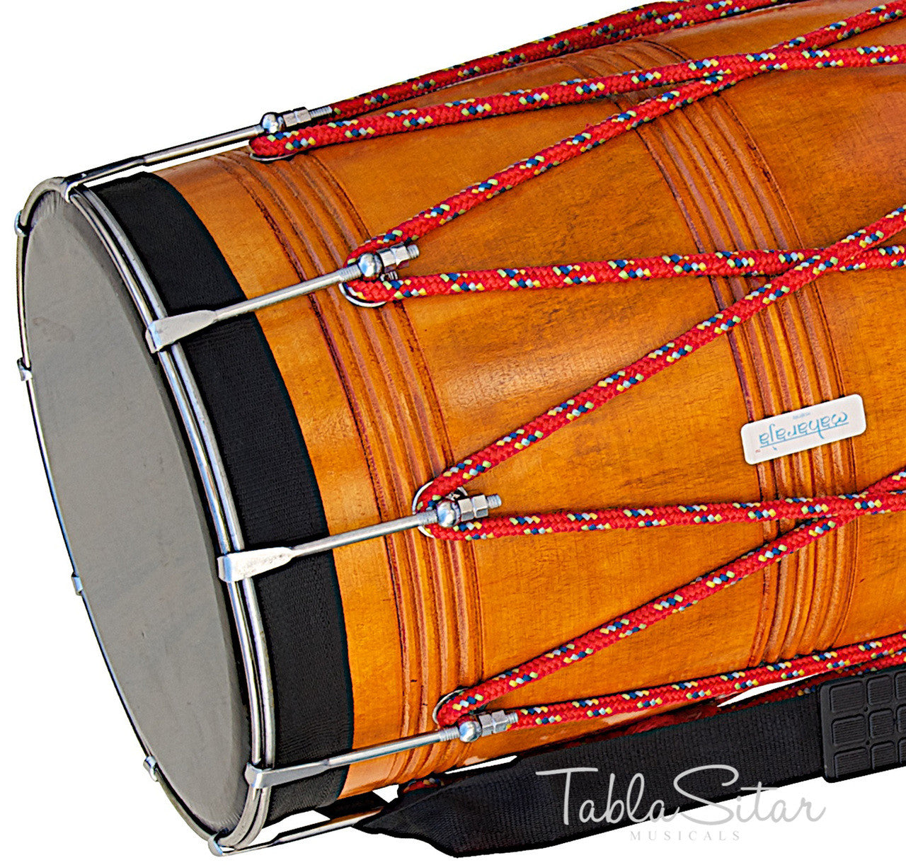 MAHARAJA Punjabi Dhol, Natural Color, Straight, Mango Wood - DBH