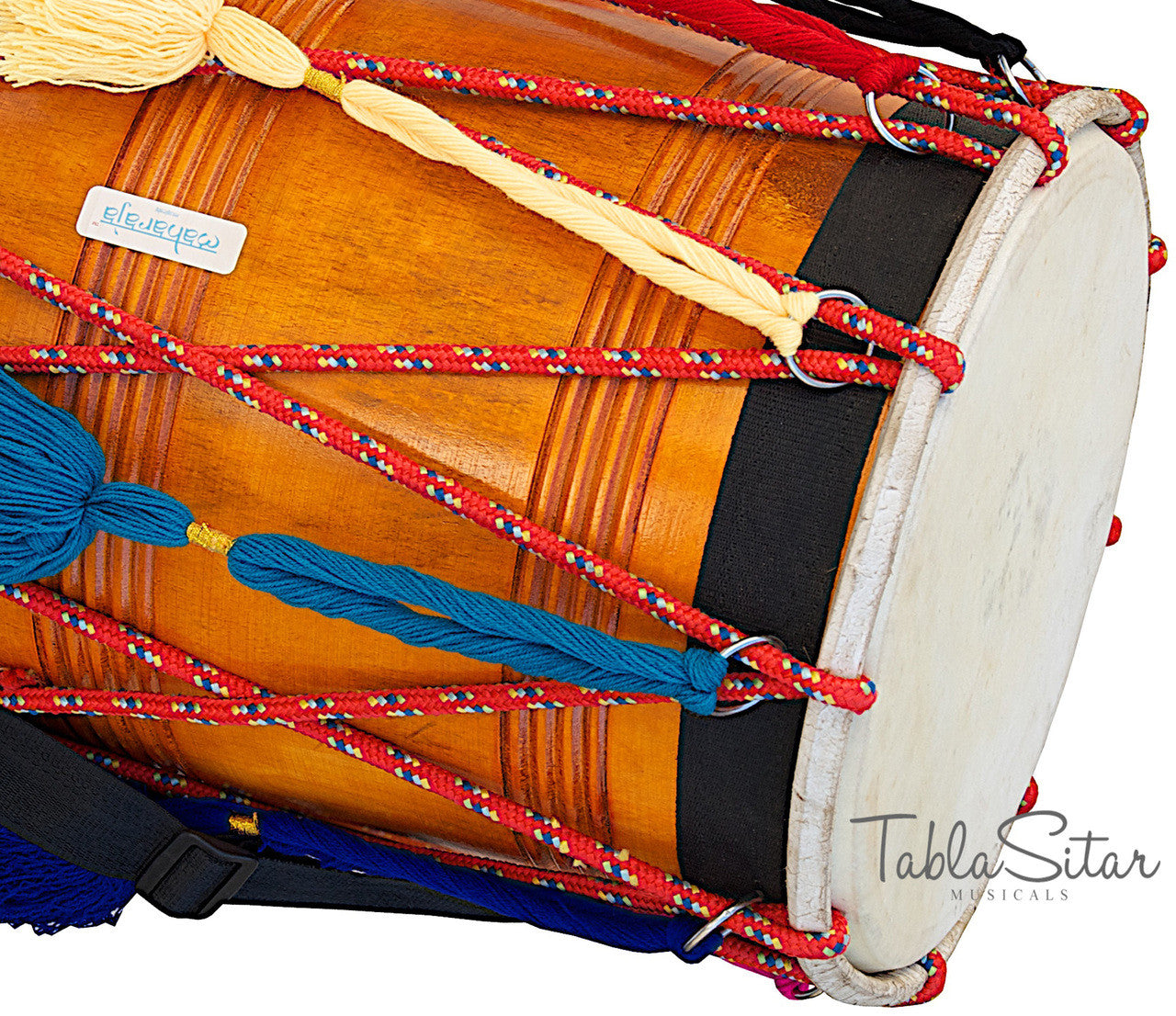 MAHARAJA Punjabi Dhol, Natural Color, Straight, Mango Wood - DBH