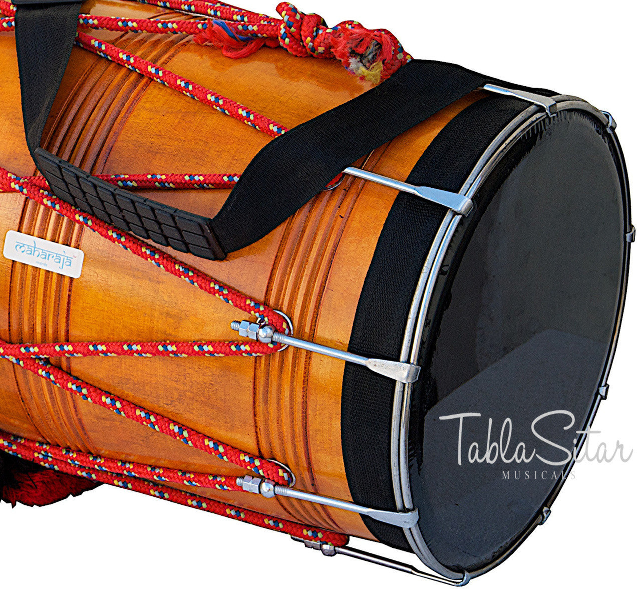 MAHARAJA Punjabi Dhol, Natural Color, Straight, Mango Wood - DBH