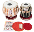 V VHATKAR Tabla, 4KG Designer Lacquer Copper Bayan, Shisham Dayan DCA