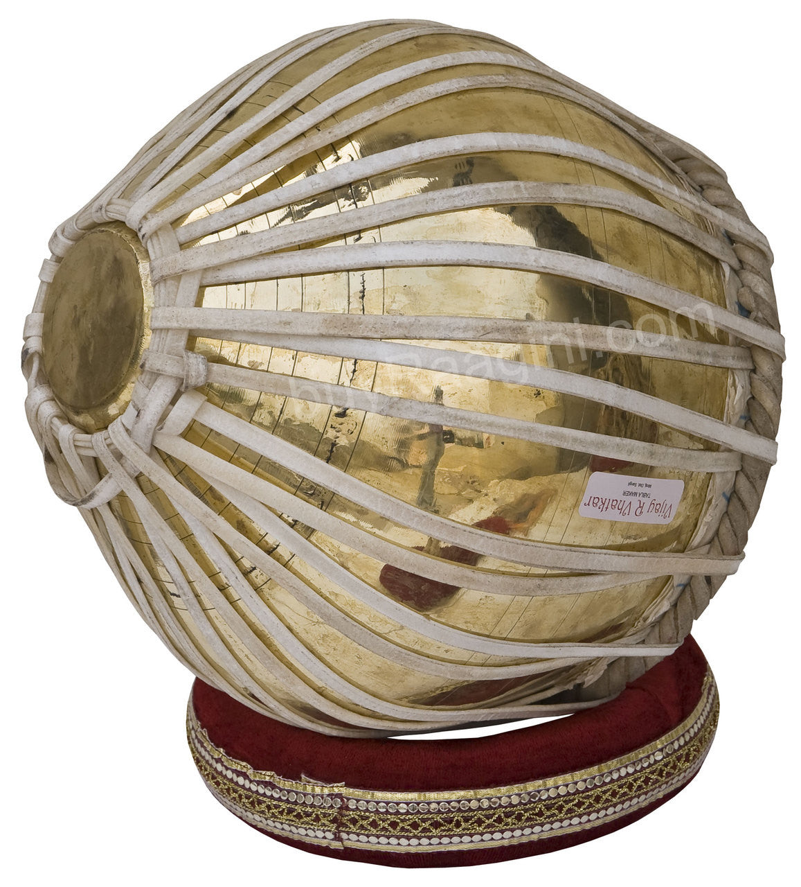V VHATKAR Chromed Tabla, 4KG Brass Bayan, Shisham Dayan, Hammer - DCB