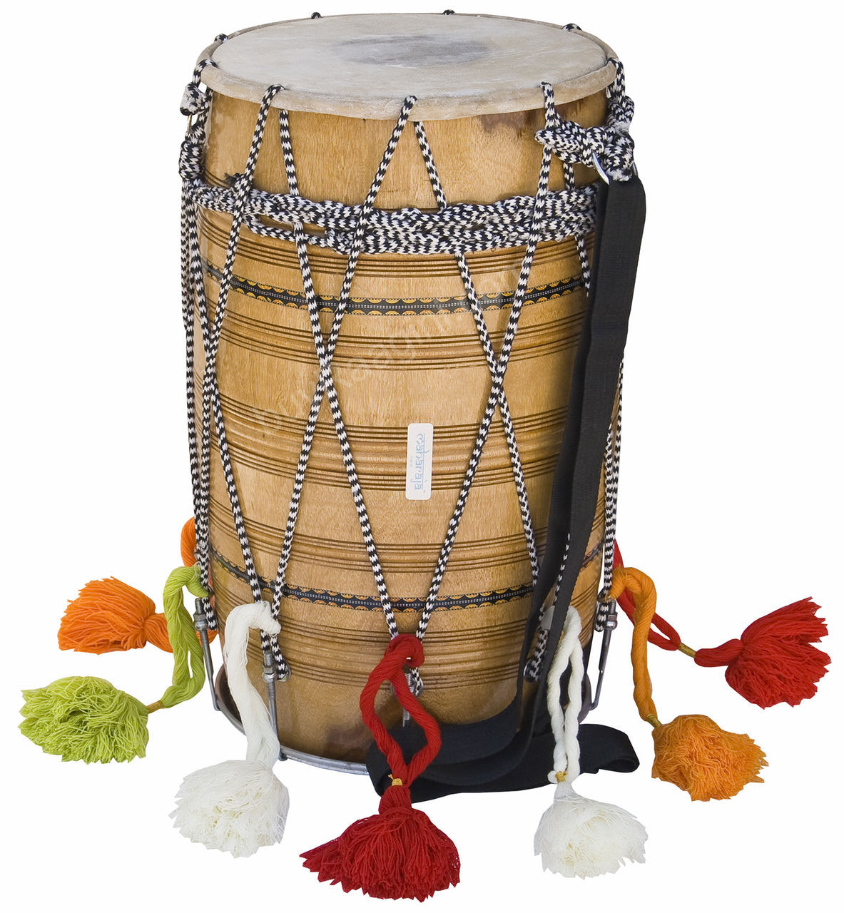 MAHARAJA MUSICALS Natural Kachha Pakka Punjabi Bhangra Sheesham Dhol - DCE