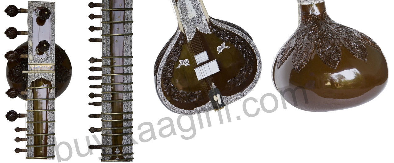 Kanai Lal Sitar, Kaddu Patta, Ravi Shankar Style, Fiber Case - DDC