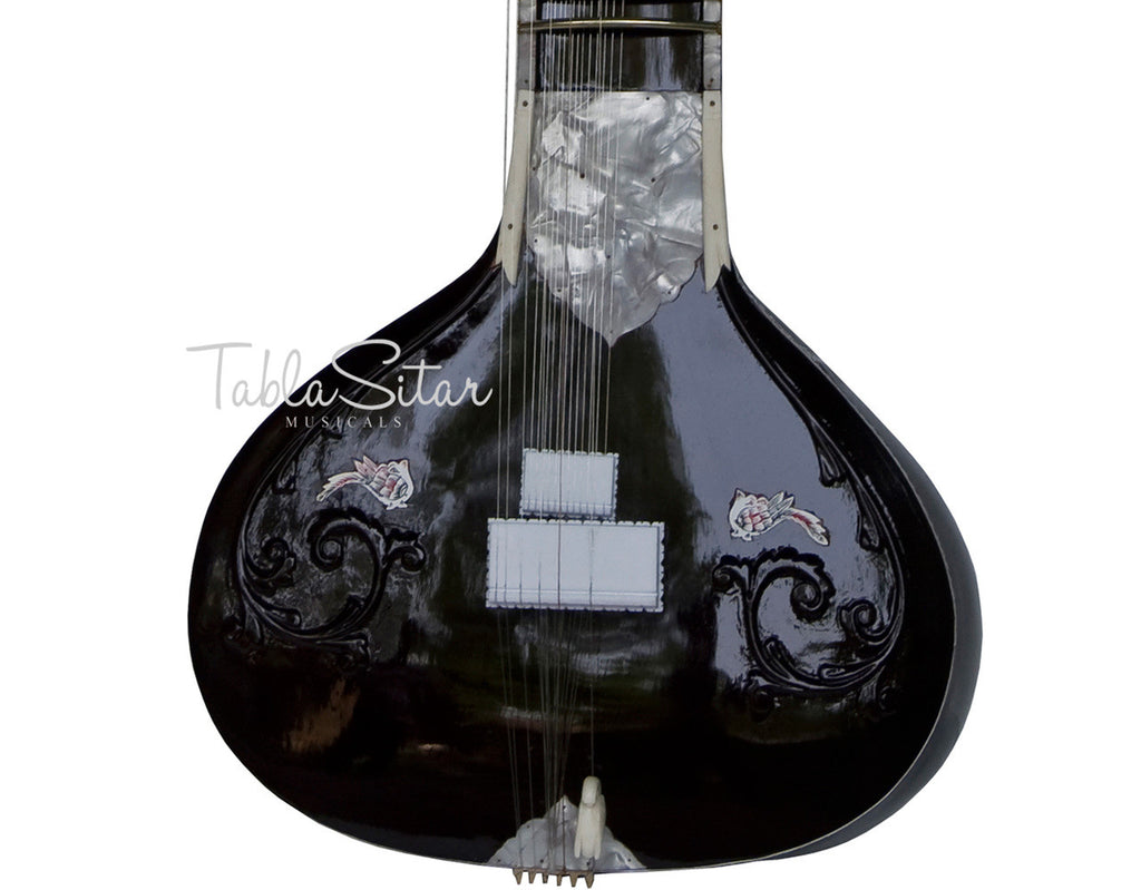 Kanai Lal Munda Sitar, Villayat Khan Style, Fiber Trolley - DDE