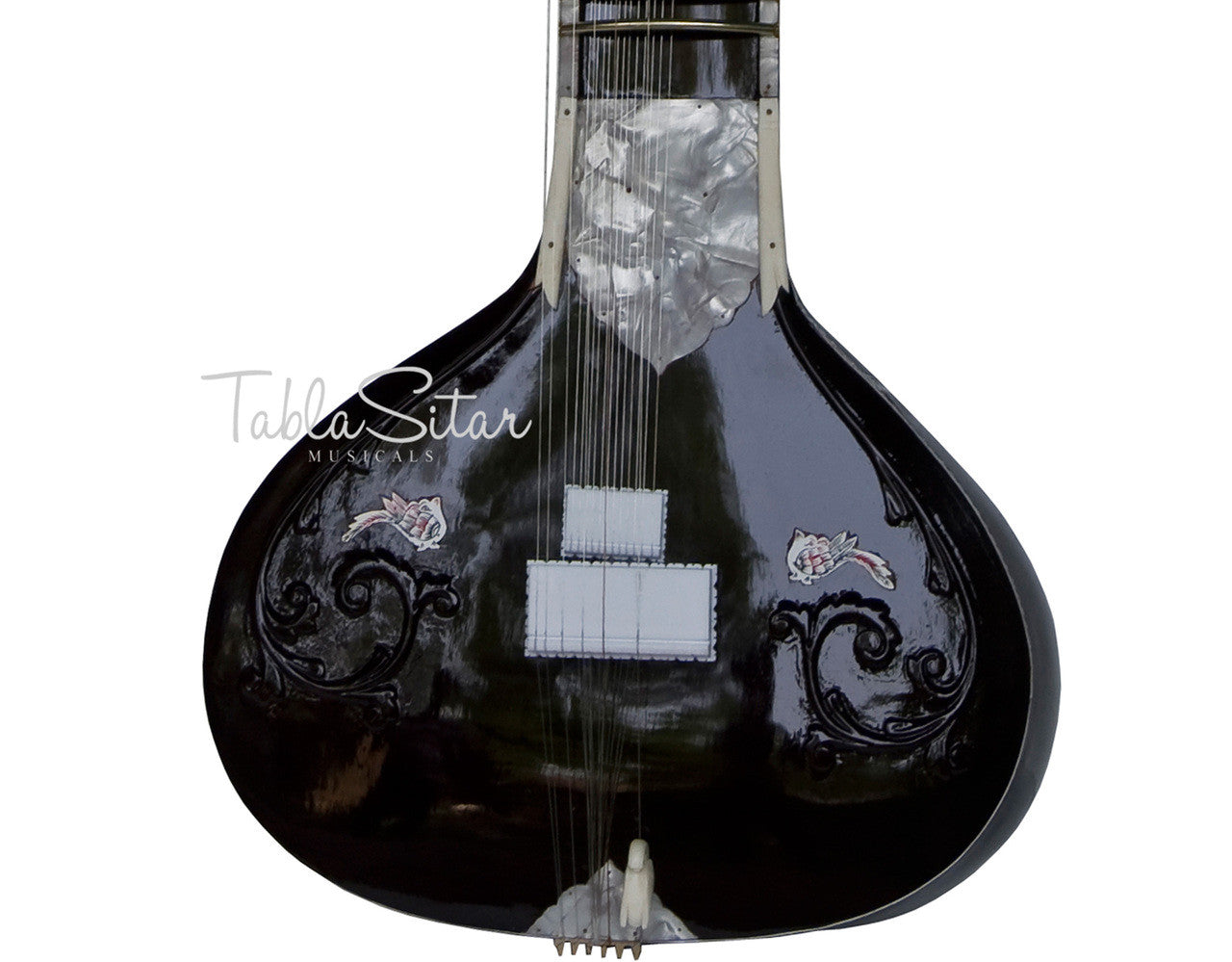Kanai Lal Munda Sitar, Villayat Khan Style, Fiber Trolley - DDE