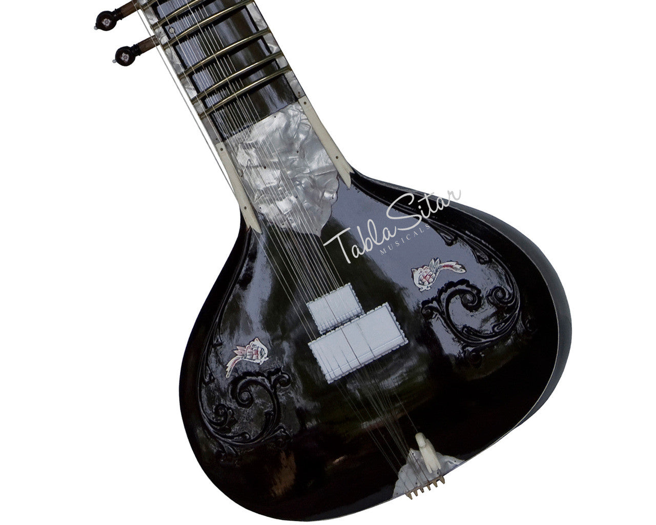 Kanai Lal Munda Sitar, Villayat Khan Style, Fiber Trolley - DDE
