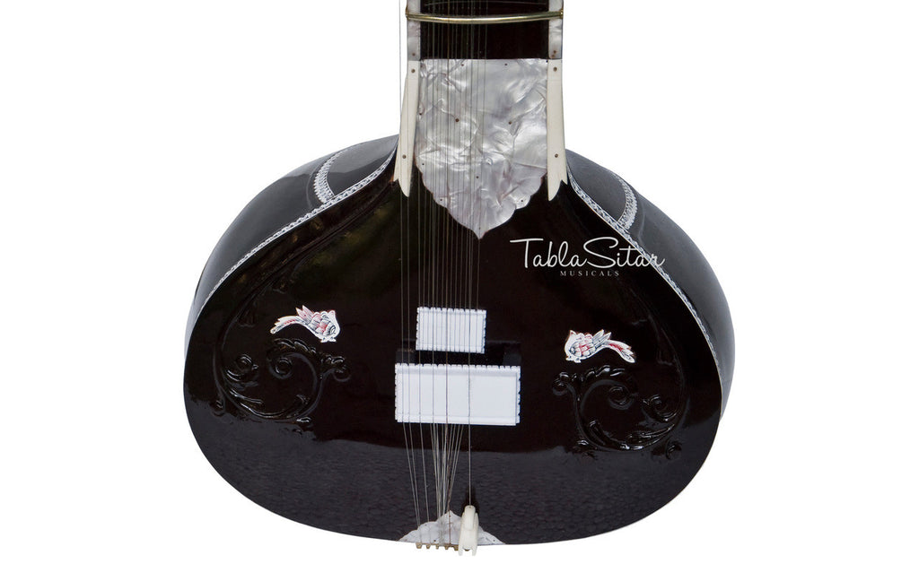 Kanai Lal Munda Sitar, Villayat Khan Style, Fiber Trolley - DDE