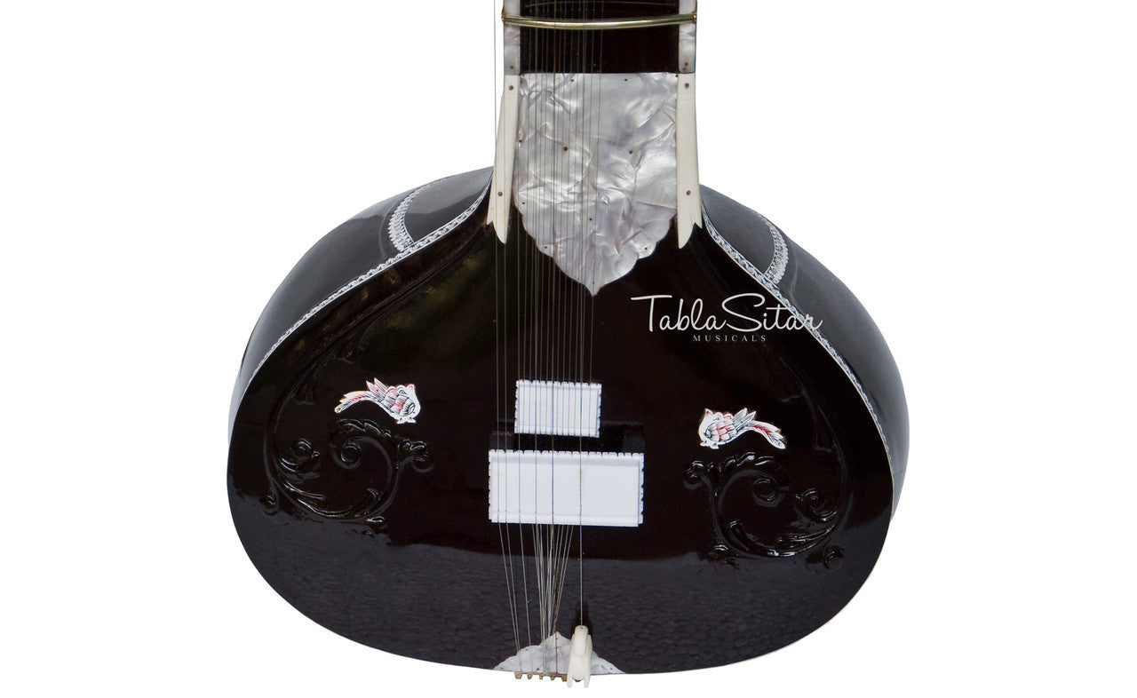 Kanai Lal Munda Sitar, Villayat Khan Style, Fiber Trolley - DDE