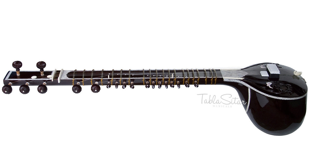 Kanai Lal Munda Sitar, Villayat Khan Style, Fiber Trolley - DDE