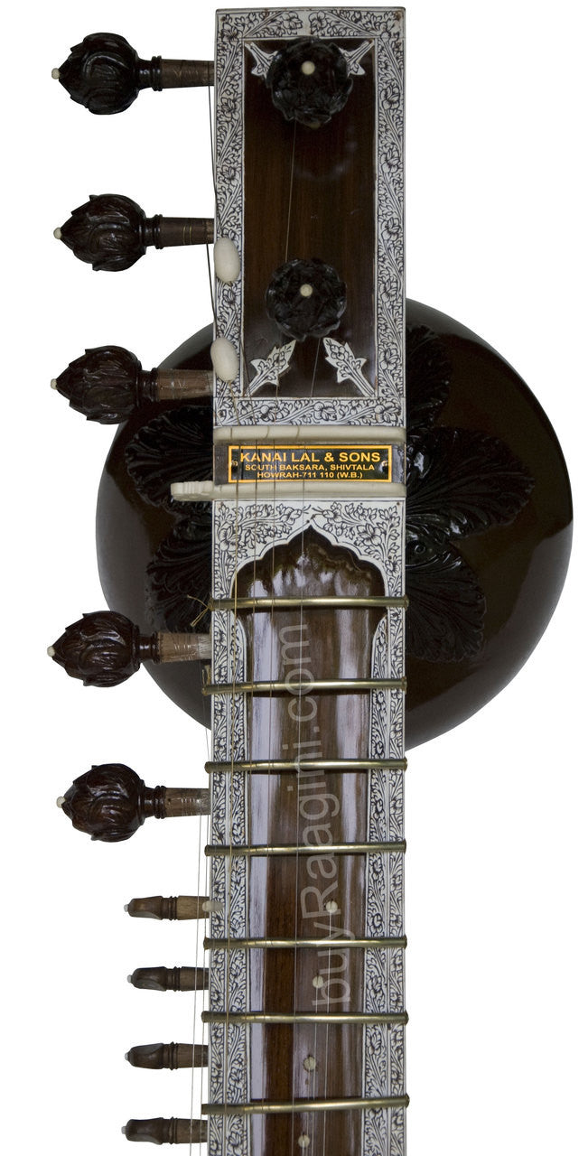 Kanai Lal Sitar, Ravi Shankar Style, Angur Patta, Fiber Case DDF