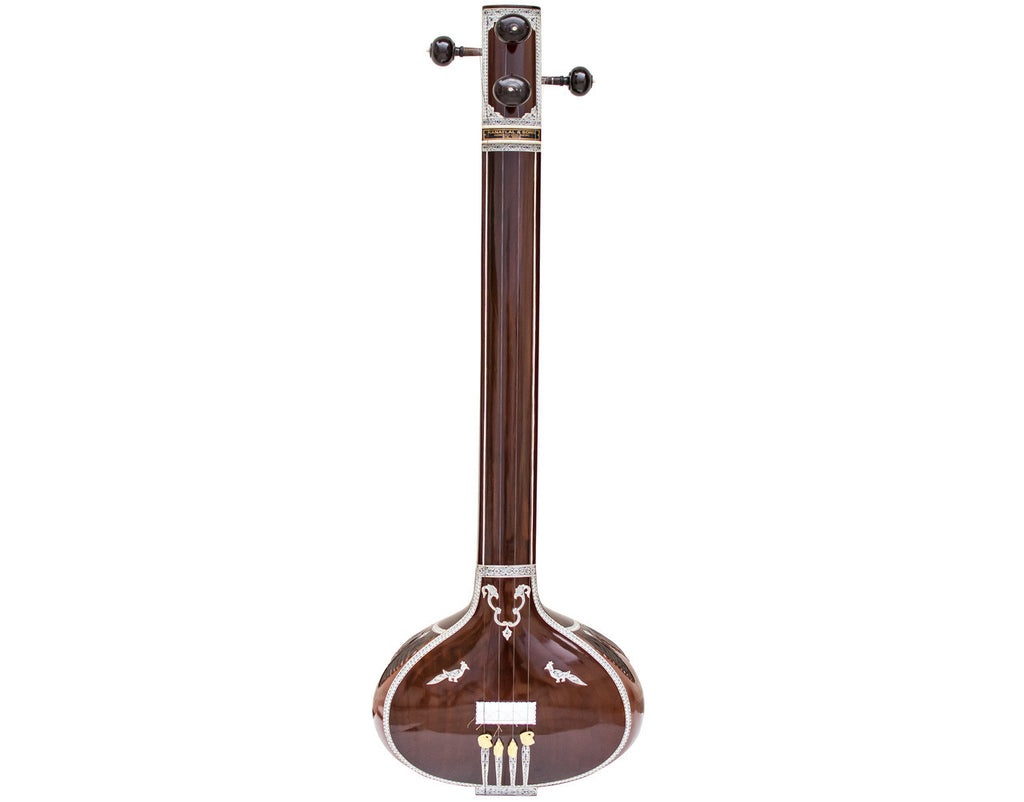 Kanai Lal & Sons Male Tanpura, 4 Strings, Fiber Case, Dark Tambura DDH
