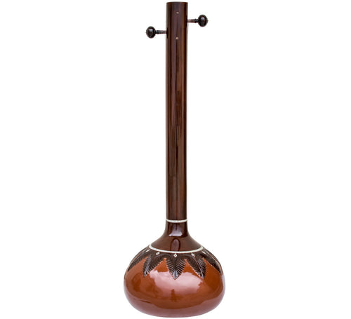 Kanai Lal & Sons Male Tanpura, 4 Strings, Fiber Case, Dark Tambura DDH