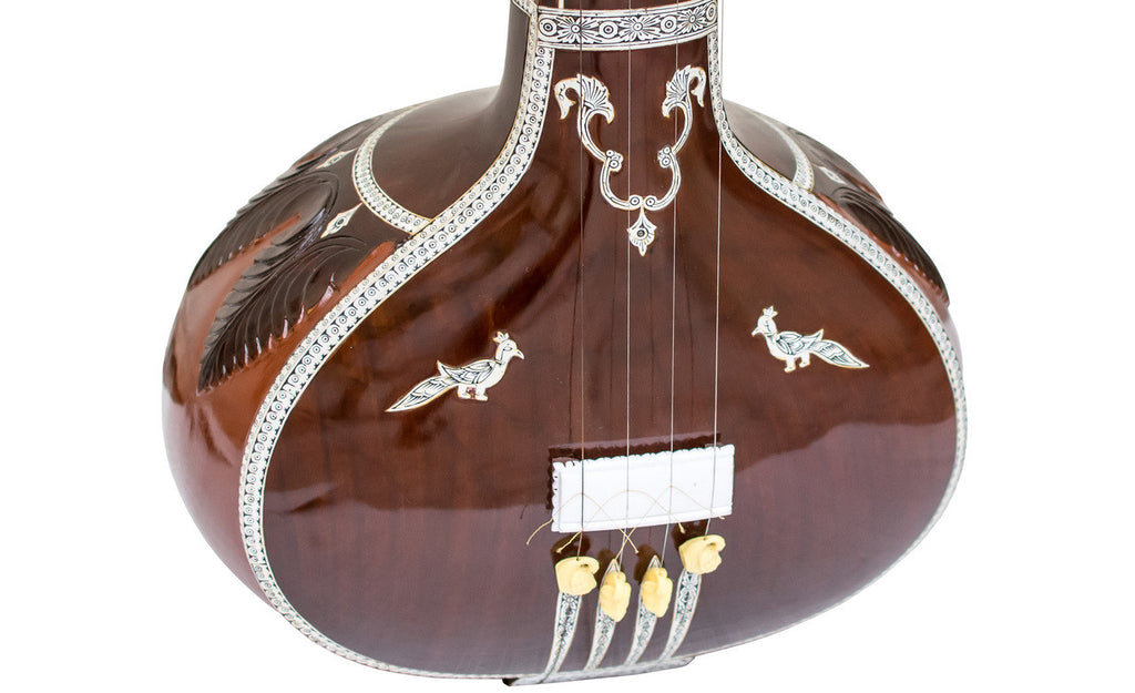 Kanai Lal & Sons Male Tanpura, 4 Strings, Fiber Case, Dark Tambura DDH